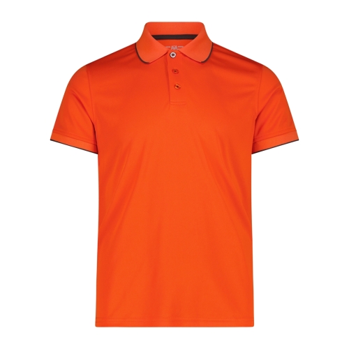 Koszulka polo męska CMP 39T5807/C451 - pomarańczowa