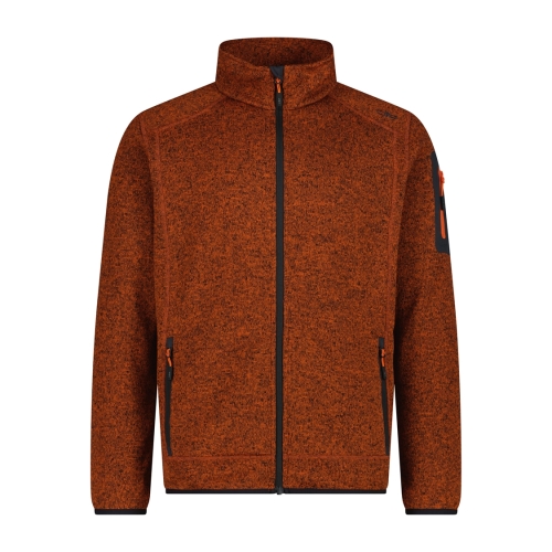 Bluza męska CMP Knit Tech 3H60747N/08CV - pomarańczowa