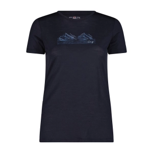 Koszulka Damska Merino 32T7166/43NV – Niebieska | Outdoor