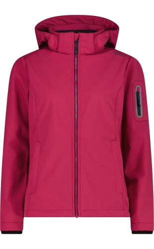 Kurtka softshell damska CMP 39A5006/C489 - amarantowa