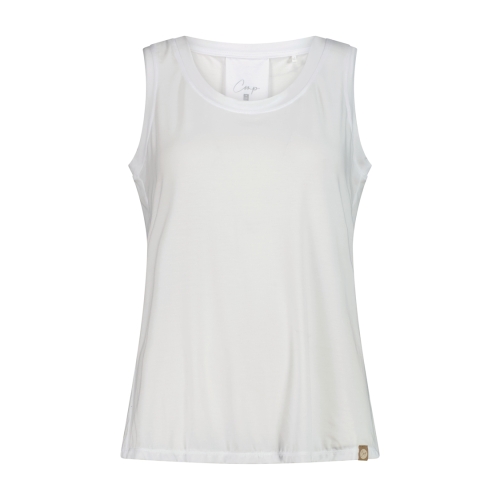 Top bez rękawów damski CMP 36N7916/A001 - biały