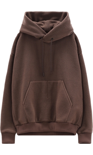Bluza z kapturem męska CMP 35H4697/Q991 - brązowa