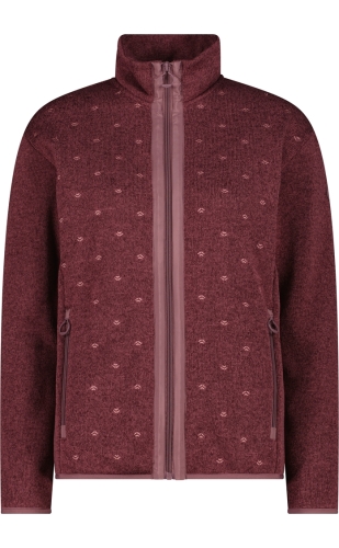 Bluza damska CMP 36H2966/H846 - bordowa wzorzysta