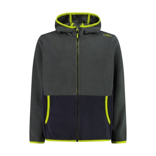 Bluza polarowa chłopięca CMP 32H1384/30FZ - szara
