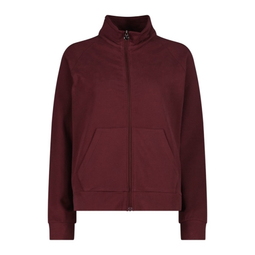 Bluza turystyczna damska CMP rozpinana ze stójką - bordowa 36D3896/C512