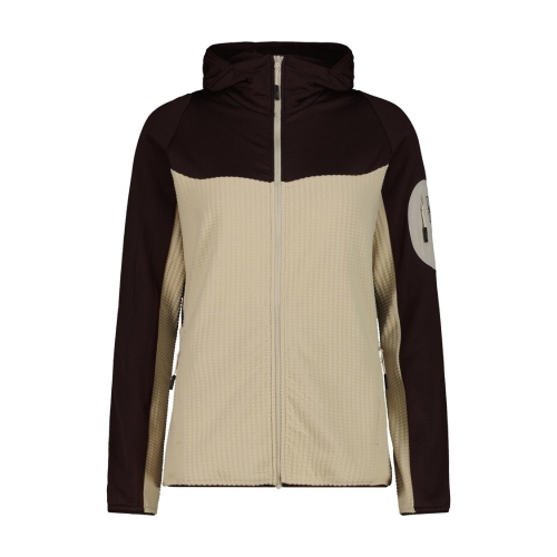 Bluza turystyczna damska CMP rozpinana z kapturem - wielokolorowa 36G1226/P220
