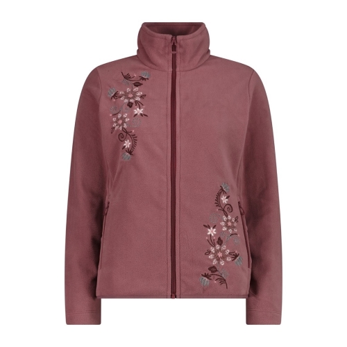 Bluza turystyczna damska CMP rozpinana ze stójką - fioletowa 36H3286/H846