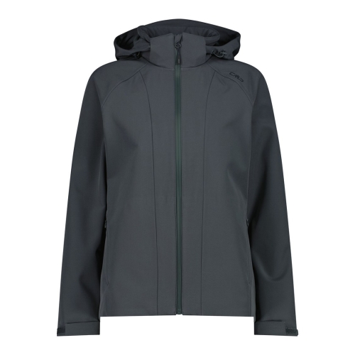 Kurtka softshell damska CMP z kapturem 15 000 mm - szara 35Z5066/F902