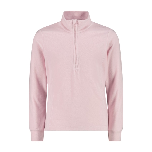 Bluza polarowa dziewczęca CMP Second Layer ze stójką - jasnoróżowa 3G28235/B273