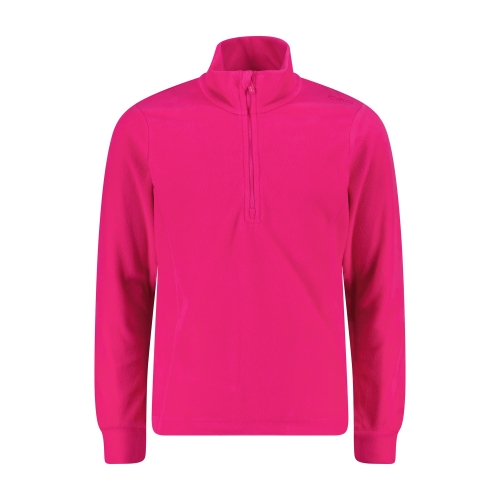 Bluza polarowa dziewczęca CMP Second Layer ze stójką - różowa 3G28235/B818