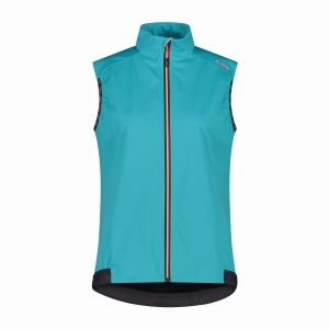 Bezrękawnik Damski Softshell 39A1336/E726 – Turkusowy | Unlimitech