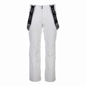 Spodnie Narciarskie Męskie Waterproof 3W04467/A001 – Białe | Ski