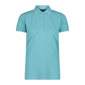 Koszulka Polo Casual Damska 39D8356/L430 – Turkusowa | Leisure