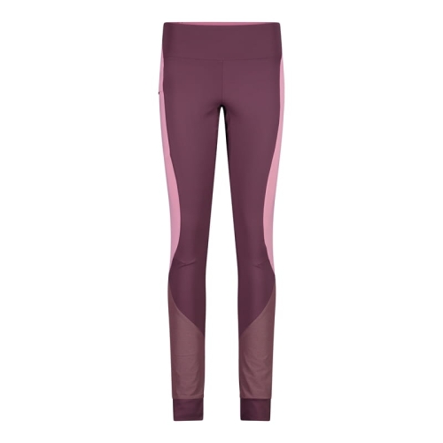 Legginsy sportowe damskie CMP 33T6256/C904 - bordowe