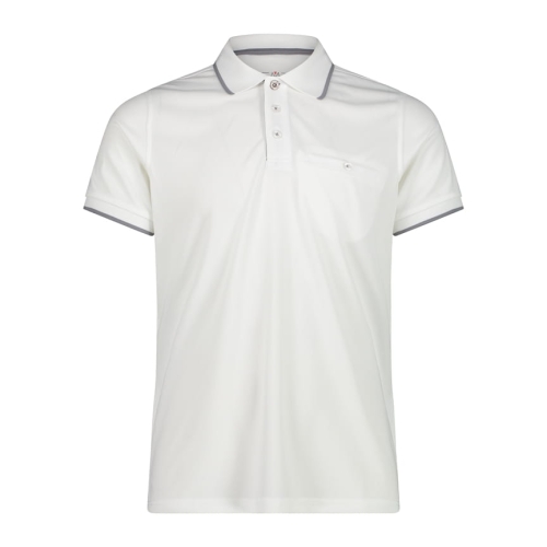 Koszulka polo męska CMP 3T60137N/A001 - biała