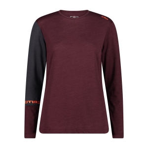 Koszulka Damska Merino 33N3336/C919 – Bordowa | Unlimitech