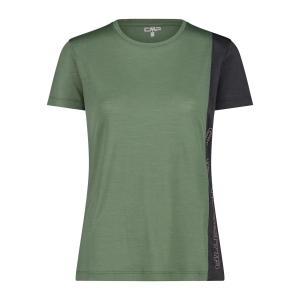 Koszulka Damska Merino 34N6836/E452 – Zielona | Unlimitech