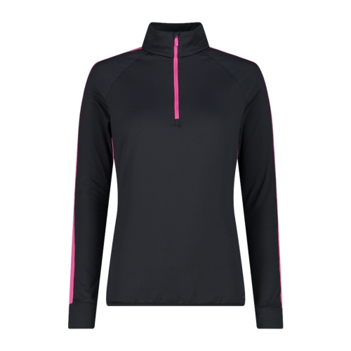 Bluza narciarska damska CMP ze stójką Dry Function - grafitowa 34L4286/U423