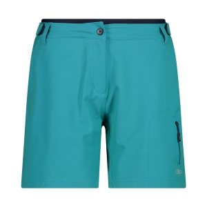 Szorty Damskie rowerowe z wkładką CMP 30C5976 turkusowy