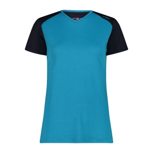 Koszulka Damska Merino 35N6896/L915 – Turkusowa | Unlimitech