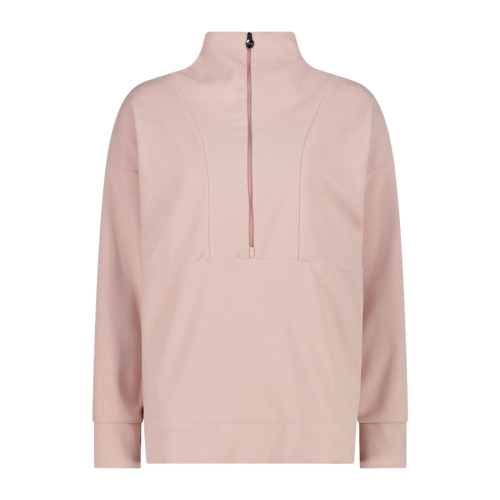Bluza polarowa damska CMP ze stójką - jasnoróżowa 35G3486/B234